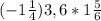 (-1\frac{1}{4})+3,6*1\frac{5}{6}