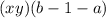 (x + y)(b - 1 - a)