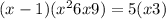 (x-1)(x^2+6x+9)=5(x+3)