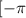 [-\pi ; \frac{\pi}{2} ]
