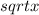 \3sqrt{x}