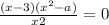 \frac{(x-3)(x^{2}-a) }{x+2} = 0