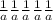 \frac{1}{a} \frac{1}{a} \frac{1}{a} \frac{1}{a} \frac{1}{a}