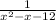 \frac{1}{x^{2}-x-12 }