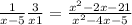 \frac{1}{x-5} +\frac{3}{x+1} = \frac{x^{2} -2x-21}{x^{2} -4x-5}