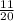 \frac{11}{20}