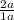 \frac{2a}{1+a}