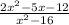 \frac{2x^{2}-5x-12 }{x^{2}-16 }