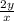 \frac{2y}{x}