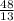 \frac{48}{13}