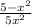 \frac{5-x^{2} }{5+x^{2} }