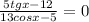 \frac{5tgx-12}{13cosx-5} =0