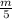 \frac{m}{5}