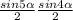 \frac{sin5\alpha }{2} +\frac{sin4\alpha }{2}