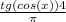 \frac{tg(cos(x))+4}{\pi }