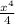 \frac{x^{4} }{4}