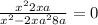 \frac{x^2 +2x + a}{x^2 -2x + a^2 +8a} =0