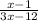 \frac{x-1}{3x-12}