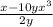 \frac{x-10yx^{3} }{2y}