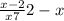 \frac{x-2}{x+7} +2-x