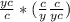 \frac{y + c}{c} * (\frac{c}{y} + \frac{c}{y + c} )