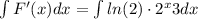 \int F'(x) dx = \int ln(2) \cdot 2^x + 3 dx