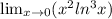 \lim_{x \to 0} (x^2ln^3x)