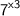 \sf\displaystyle 7^{x+3}