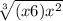 \sqrt[3]{(x+6)x^2}