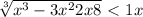 \sqrt[3]{x^3-3x^2+2x+8}\ \textless \ 1+x