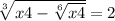 \sqrt[3]{x+4-\sqrt[6]{x+4} }=2