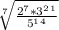 \sqrt[7]{\frac{2^7*3^2^1}{5^1^4} }