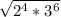 \sqrt{2^{4} * 3^{6} }