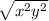 \sqrt{x^{2}+y^{2} }