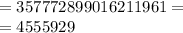  = 3577728 + 990162 + 11961 = \\ = 4555929
