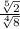  \frac{ \sqrt[5]{2} }{ \sqrt[4]{8} } 