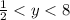  \frac{1}{2} < y < 8