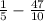  \frac{1}{5} - \frac{47}{10} 