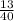  \frac{13}{40} 