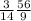  \frac{3}{14} \frac{56}{9} 