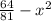  \frac{64}{81} - {x}^{2} 