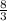  \frac{8}{3} 