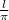  \frac{l}{\pi} 