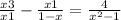  \frac{x + 3}{x + 1} - \frac{x + 1}{1 - x} = \frac{4}{x {}^{2} - 1} 
