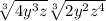  \sqrt[3]{4 {y}^{3}z } \sqrt[3]{2 {y}^{2} {z}^{4} } 