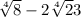  \sqrt[4]{8} - 2 \sqrt[4]{2} + 3