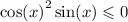  { \cos(x) }^{2} + \sin(x) \leqslant 0