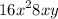  {16x}^{2} + 8xy