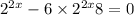  {2}^{2x} -6 \times {2}^{2x} + 8 = 0