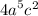  {4a}^{5} {c}^{2} 